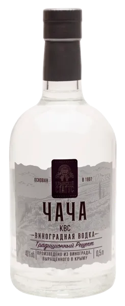 Изображение Водка виноградная 40% Чача крымский статус Завод Первомайский с/б, 0,5 л