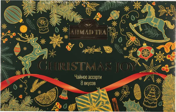 Изображение Набор Чая ассорти 8 вкусов Ахмад Ти радость рождества СДС-Фудс кор, 40*1,5 г