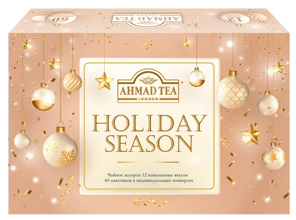 Изображение Набор Чая ассорти 12 вкусов Ахмад Ти праздничный сезон СДС-Фудс кор, 60*1,8 г