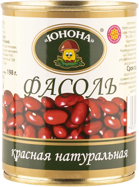 Изображение Фасоль красная Юнона Юнона Инвест ж/б, 360 г