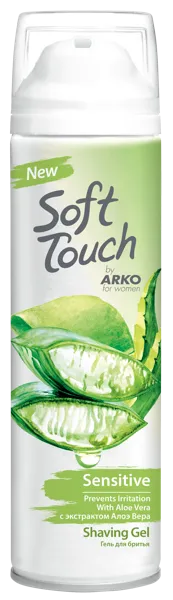 Изображение Гель для бритья женский Арко софттач чувствительн кожа Евиап Сабун ж/б, 200 мл