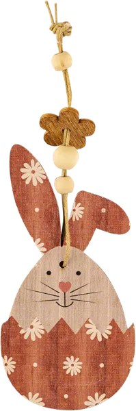 Изображение Подвеска 5*10см дерево Игл Гифтс кролик в яйце Игл Гифтс , 1 шт