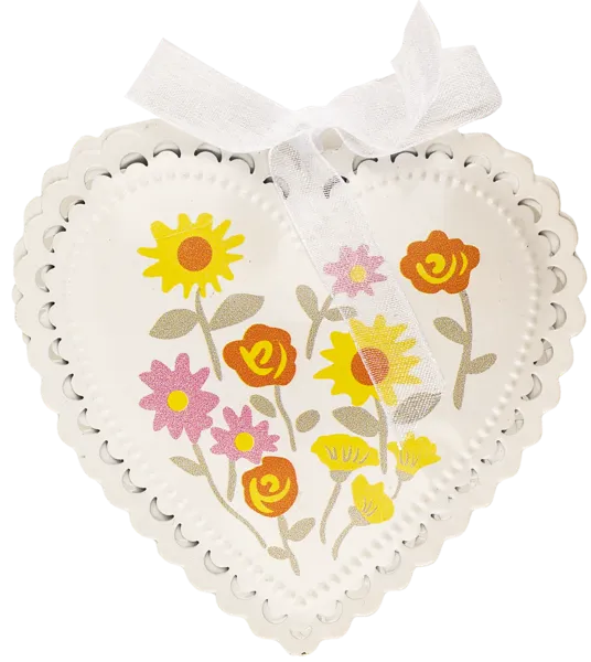 Изображение Подвеска 8,5см металл Игл Гифтс серце белое Игл Гифтс , 1 шт