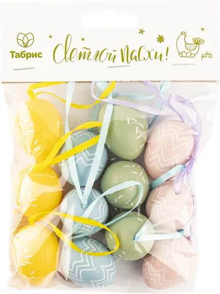 Изображение Яйцо 4см пасхальное Игл Гифтс 4 цвета зайцы Игл Гифтс м/у, 12 шт