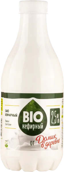 Изображение Кефирный продукт 2,5% Домик в деревне био ВБД п/б, 900 мл