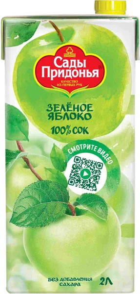 Изображение Сок Сады придонья яблоко Сады Придонья карт/уп, 2 л