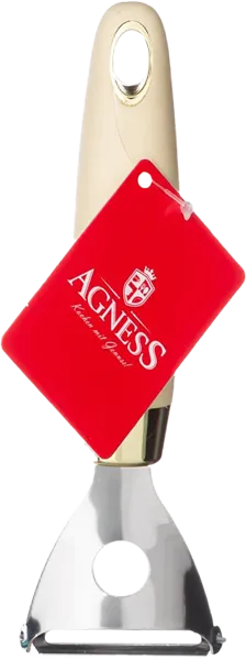 Изображение Овощечистка 24см Агнесс горизонтальная кремовая Агнесс , 1 шт