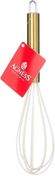 Изображение Венчик 25см для взбивания Агнесс с золотой ручкой Агнесс , 1 шт
