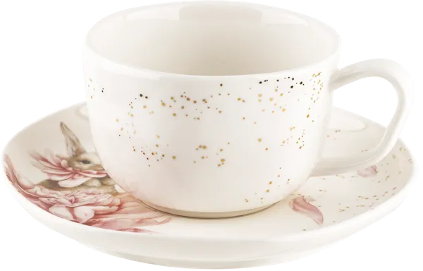 Изображение Чайная пара 250мл Лефард кролик розовый пион Лефард к/у, 1 шт