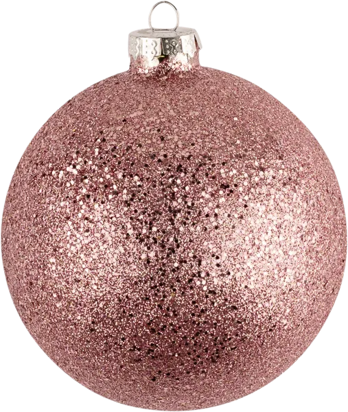 Изображение Шар 10см стекло Лефард фантазия с блестками розо Лефард , 1 шт