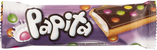 Изображение Печенье в молочном шоколаде Папита молочное драже Шолен м/у, 33 г