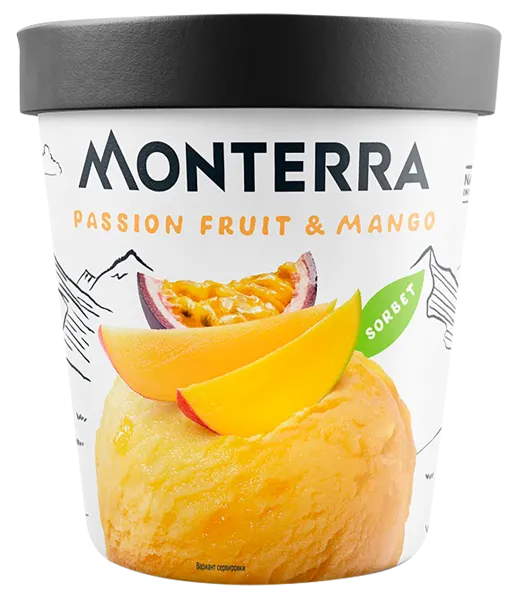 Изображение Сорбет Монтерра манго маракуйя Фронери Рус к/у, 300 г