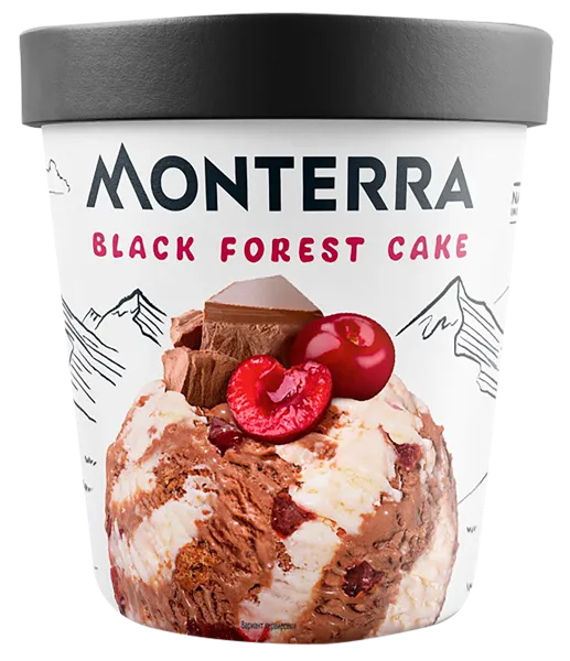 Изображение Мороженое Монтерра торт вишня шоколад Фронери Рус к/у, 300 г