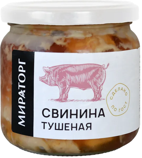 Изображение Свинина Мираторг тушеная Брянская МК с/б, 350 г