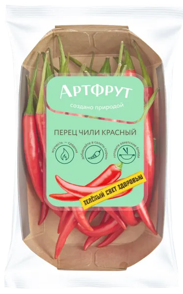 Изображение Овощ Артфрут перец чили красный  лоток, 50 г