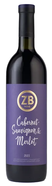 Изображение Вино красное сухое стиль №2 Каберне Сов Мерло ЗГУ зб вайн Золотая Балка с/б, 0,75 л