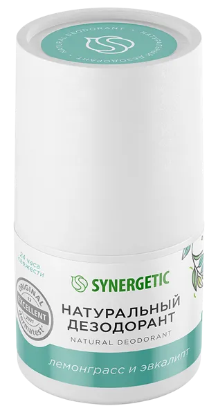 Изображение Дезодорант шар женский Синергетик БИО лемонграсс- эвкалипт Синергетик к/у, 50 мл