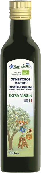 Изображение Масло с 6 мес оливковое Флер Альпин БИО e.v. Суд Италия Срл с/б, 250 мл