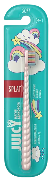 Изображение Зубная щетка детская с 5 лет Сплат джуси лаб магия единорога мягкая Сплат Косметика п/у, 1 шт