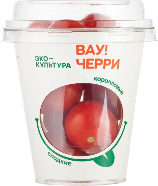 Изображение Овощ круглый Эко-культура томат черри красный Эко-Культура шейкер, 200 г