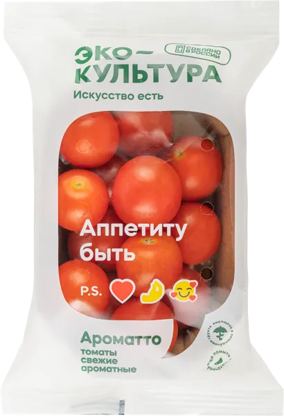 Изображение Овощ Томат черри красный круглый Эко-Культура лоток, 250 г