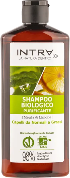 Изображение Шампунь для жирных волос Интра БИО мята лимон очищение Харбор СПА п/у, 250 мл