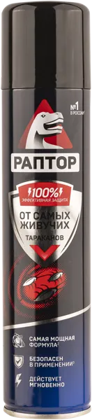 Изображение Аэрозоль от тараканов Раптор Юпеко ж/б, 275 мл