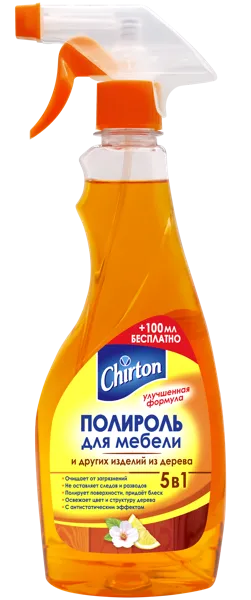 Изображение Полироль для мебели и дерева Чиртон чистка и обработка Альфатехформ ООО ж/б, 500 мл