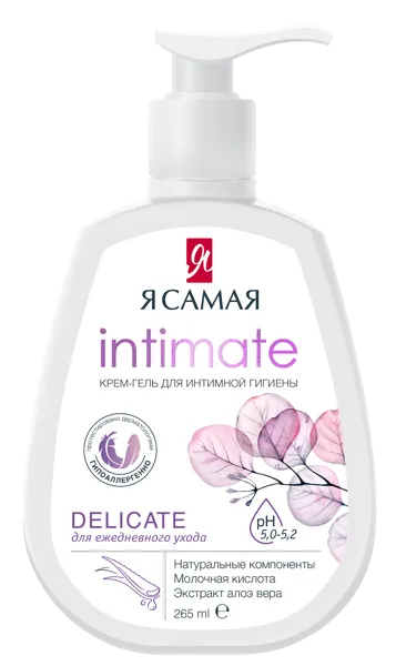 Изображение Гель для интимной гигиены Я самая интимейт деликатный уход Коттон Клаб п/у, 265 мл