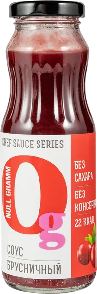 Изображение Соус без сахара Ноль грамм брусничный Велмейд с/б, 260 г