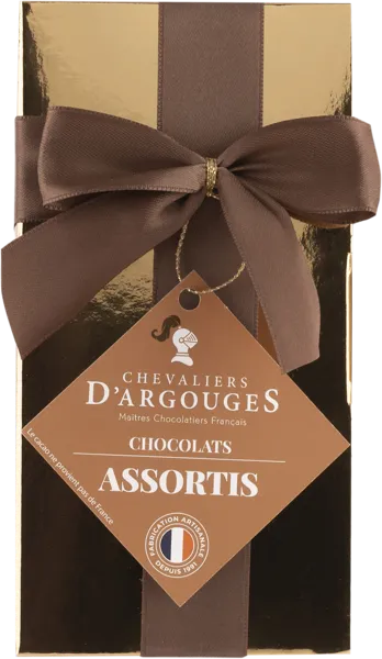 Изображение Конфеты в шоколаде Ле Шевалье Де Аргуж ассорти с бантом Ле Шевалье Де Аргуж кор, 185 г