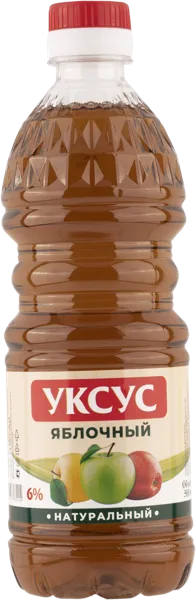 Изображение Уксус яблочный 6% АзовШелкПриз АзовШелкПриз п/б, 500 мл