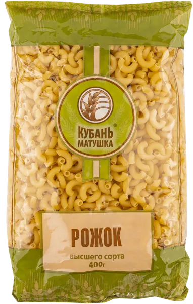 Изображение Макароны Кубань матушка рожки Югоптторг-23 м/у, 400 г