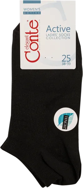 Изображение Носки размер 38-39 женские Конте 15С-77СП черные Конте СПА к/у, 1 пара