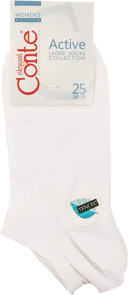 Изображение Носки размер 25 женские Конте 15С-77СП актив белые Конте СПА м/у, 1 пара