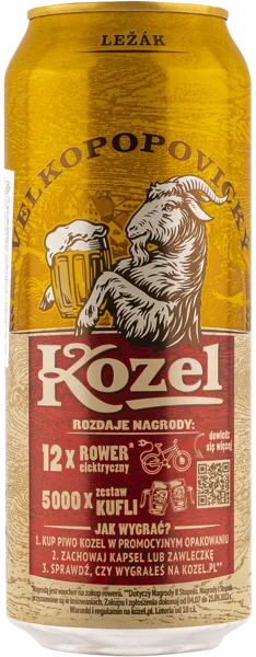 Изображение Пиво светлое Лагер 4,6% Велкопоповицкий Козел Компания Пивоварска СА ж/б, 0,5 л