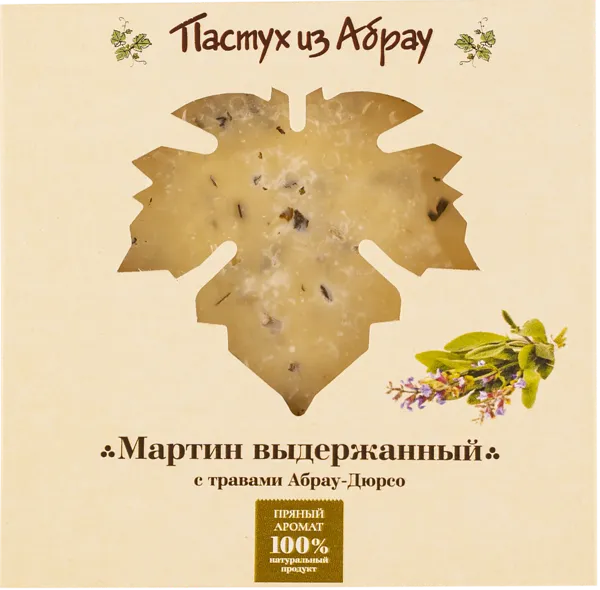 Изображение Сыр 50% полутвердый Мартин выдержанный травы Экомир кор, 210 г