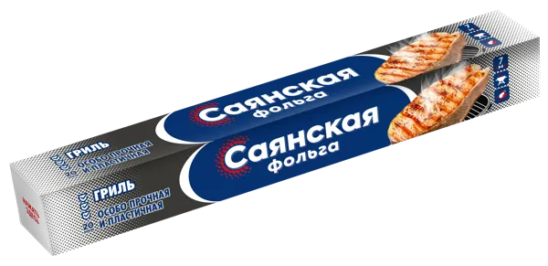 Изображение Фольга 7м*29см для запекания Саяна гриль особо прочная Русал к/у, 1 шт