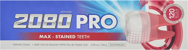 Изображение Зубная паста очищающая Дентал клиник 2080 максимальная защита Экён к/у, 125 мл