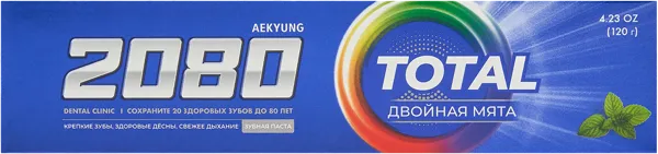 Изображение Зубная паста от кариеса Дентал клиник 2080 натуральная мята Экён к/у, 120 мл