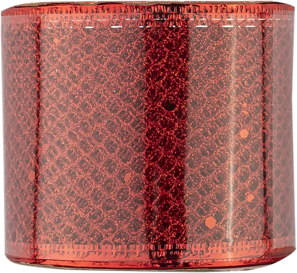 Изображение Лента 2,7м новогодняя Мэджик Тайм красная с узором Феникс Презент к/у, 1 шт