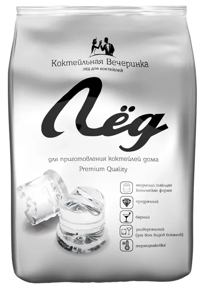 Изображение Лед для коктейлей Коктейльная вечеринка Яковлев м/у, 1 КГ