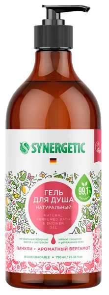 Изображение Гель для душа Синергетик БИО пачули и бергамот Синергетик п/у, 750 мл