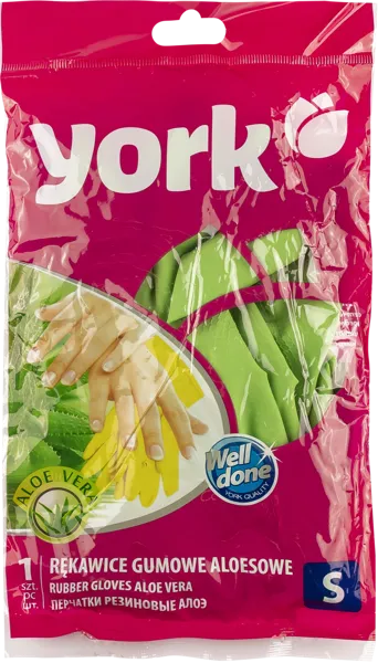 Изображение Перчатки латексные Йорк алоэ размер с Йорк м/у, 1 шт