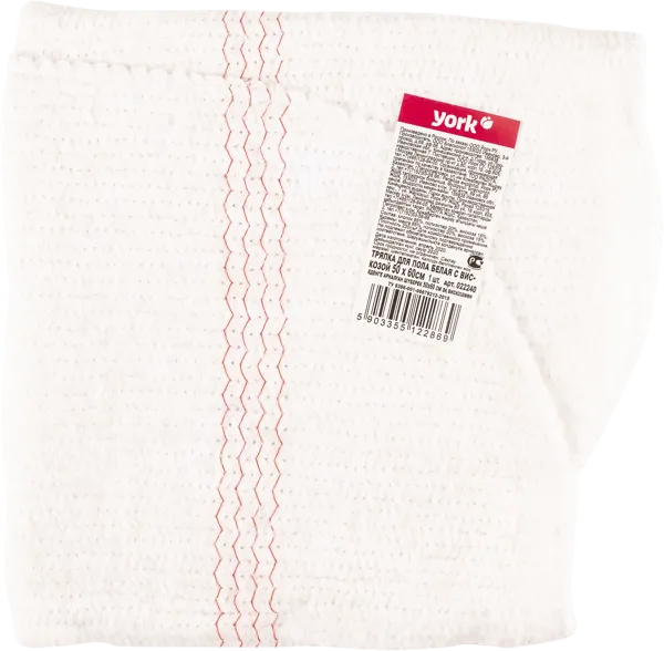 Изображение Салфетка 50*60см для пола Йорк кипельно-белая вискоза Йорк , 1 шт