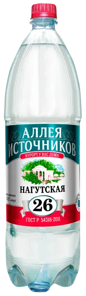 Изображение Мин вода лечебно-столовая Нагутская 26 Аква-Вайт п/б, 1,5 л