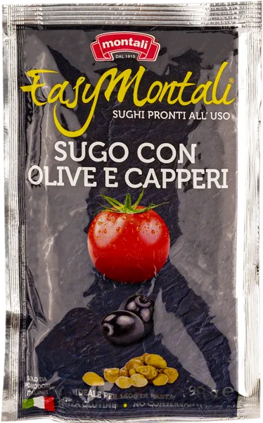 Изображение Соус томатный Изи Монтали из Эмилии с оливками каперсами Монтали м/у, 90 г