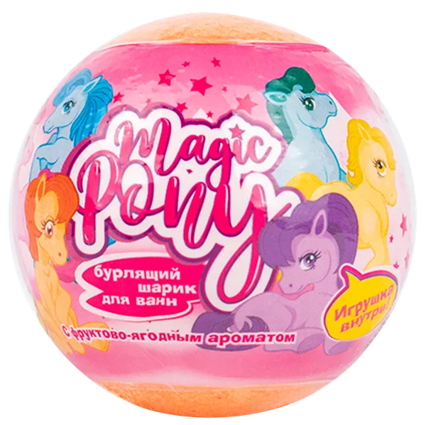 Изображение Гейзер для ванны Мейджик с игрушкой пони Натур Косметикс ТД м/у, 130 г