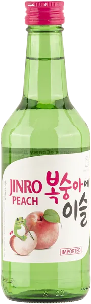 Изображение Спиртной напиток 13% Соджу джинро персик ХайтДжинро с/б, 0,36 л