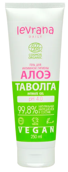 Изображение Гель для интимной гигиены Леврана БИО алоэ и таволга Леврана ООО п/у, 250 мл
